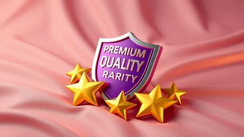 Representação conceitual de qualidade e confiança para análise de marca de colchões em renderização 3D.