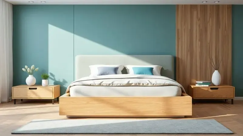 Modelo 3D conceitual de cama box com baú demonstrando otimização de espaço e organização.