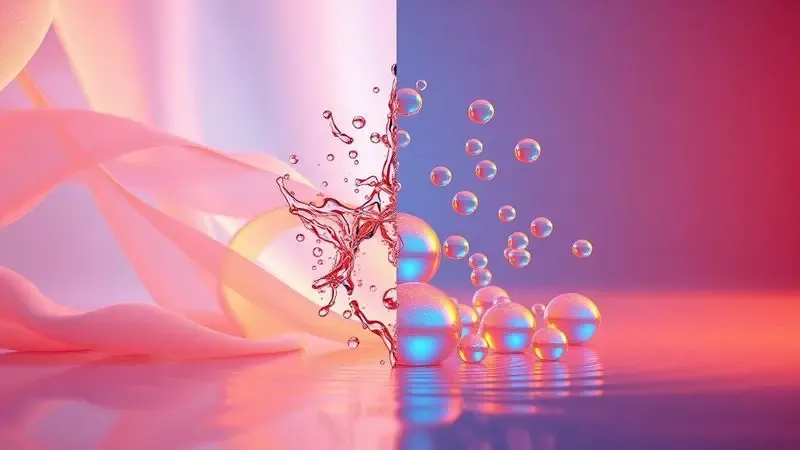 Visualização 3D comparando a circulação de ar e a resistência à água em tecidos tecnológicos para proteção de colchão.