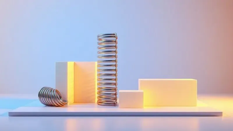 Comparação artística entre sistemas de molas metálicas e blocos de espuma ortopédica.