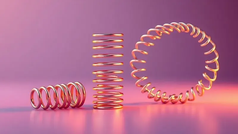 Comparação visual artística entre diferentes sistemas de molas para colchões em ambiente 3D estilizado.
