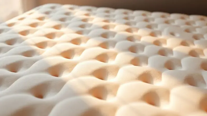 Representação visual 3D dos critérios de escolha para um colchão pneumático de qualidade.