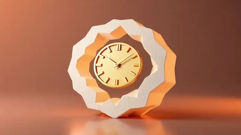 Gráfico conceitual 3D simbolizando a durabilidade e vida útil da espuma do colchão.