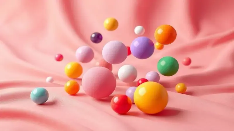 Ilustração conceitual sobre a densidade de materiais de colchão em estilo 3D vibrante.