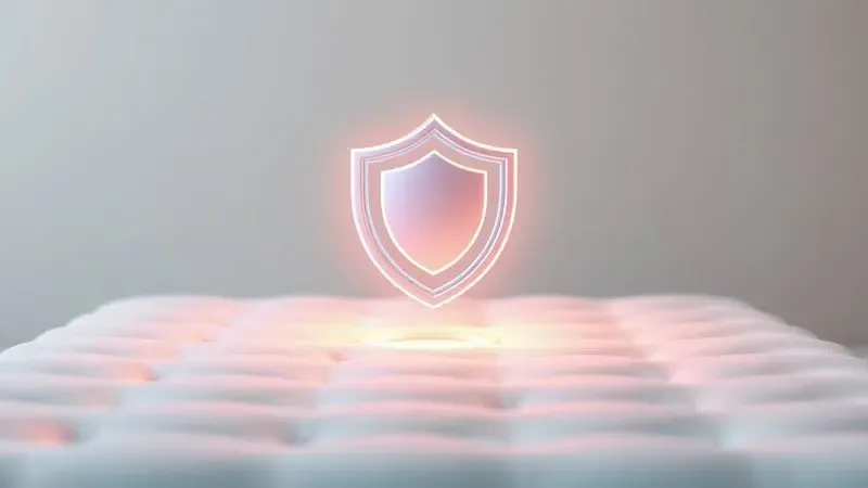 Ícone conceitual 3D simbolizando segurança, durabilidade e proteção da garantia do produto.