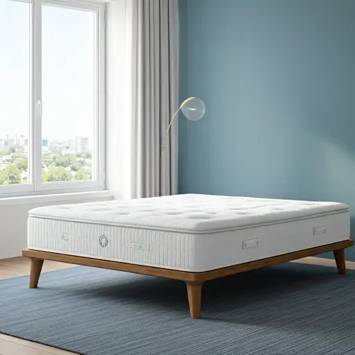Quarto moderno e confortável com colchão premium