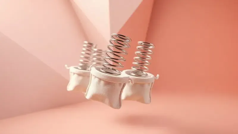 Ilustração 3D de molas ensacadas individualmente para suporte e conforto personalizado.