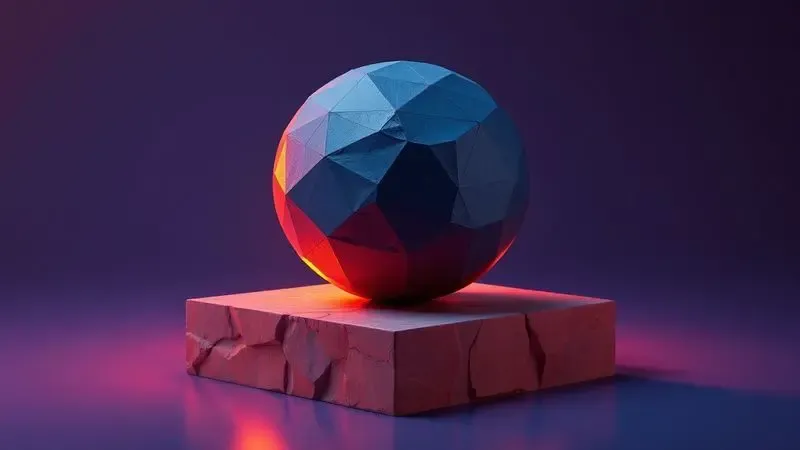 Ilustração conceitual 3D de uma superfície firme e estável representando a alta densidade da espuma D45.