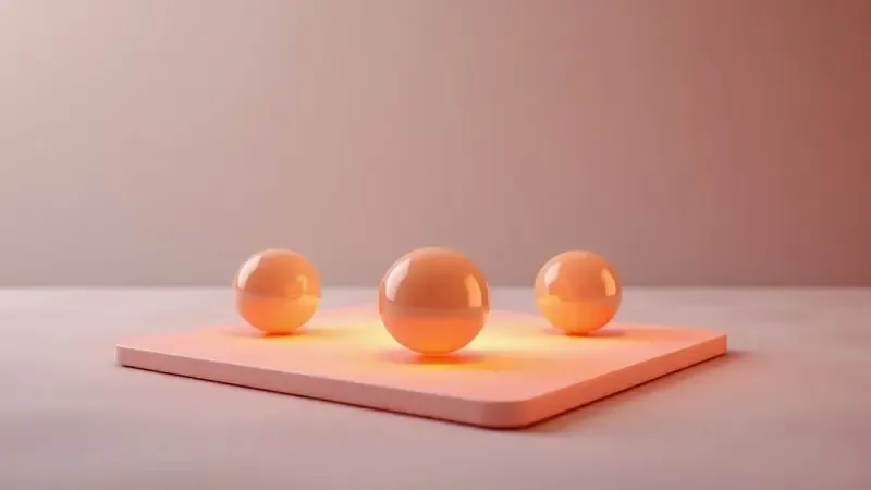 Visualização conceitual 3D de distribuição de peso e firmeza equilibrada em uma superfície de repouso.
