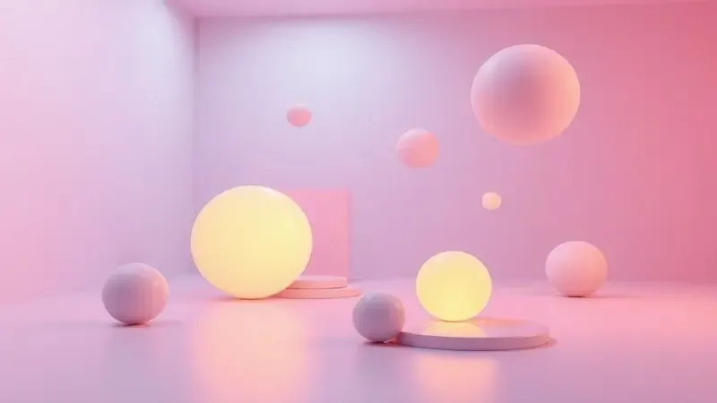 Elementos geométricos 3D simbolizando dúvidas e respostas frequentes.