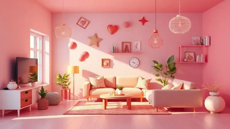 Representação conceitual 3D do portfólio de móveis de alta qualidade para casa em um ambiente moderno.