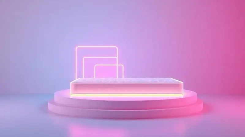 Gráfico 3D estilizado mostrando as diferentes dimensões e proporções de tamanhos de colchões.